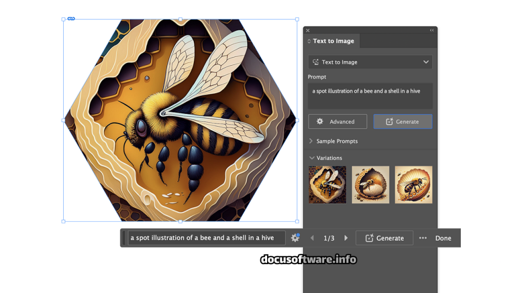 Adobe InDesign 2025 AI-generation
