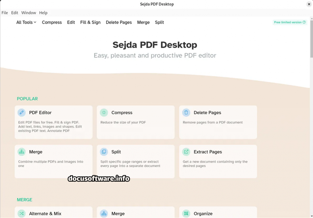 Sejda PDF