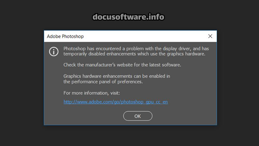 Photoshop GPU and Graphics Driver Problems