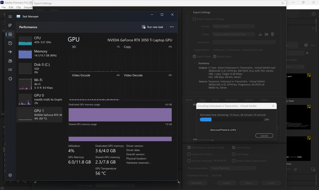 Adobe Premiere Export and Rendering Problems
