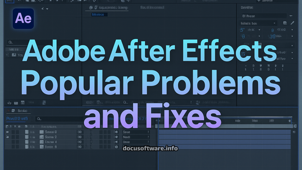 Adobe After Effects Popular Problems and Fixes