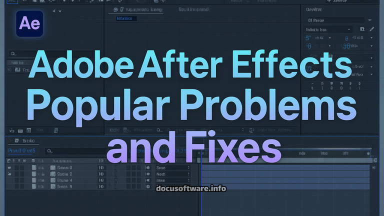 Adobe After Effects Popular Problems and Fixes