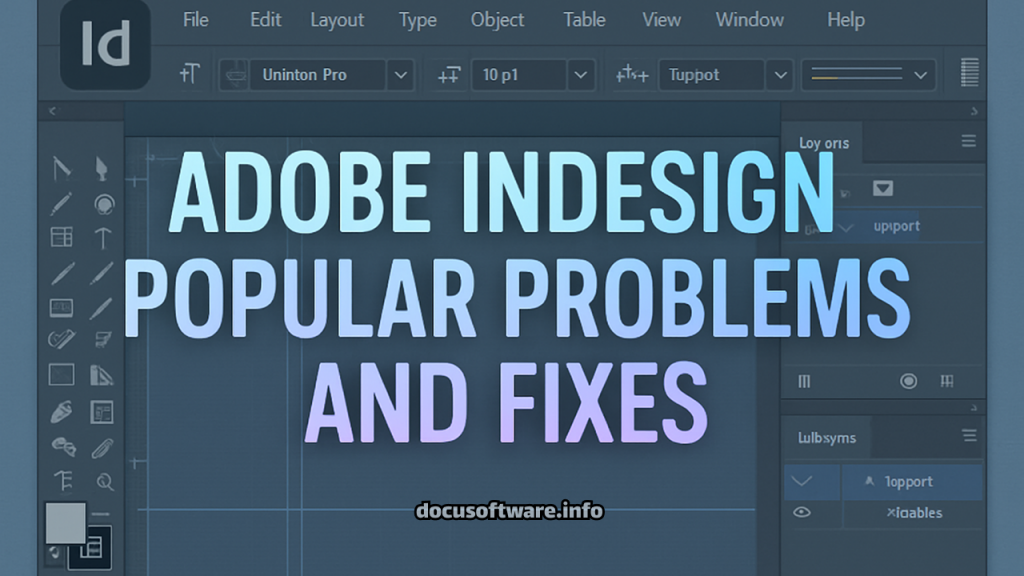 Adobe InDesign Popular Problems