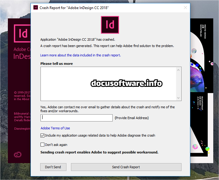 Adobe Indesign Crash and Stability Problems