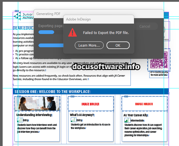 Adobe Indesign Export and PDF Problems