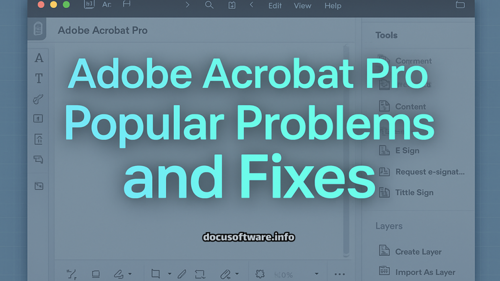 Adobe Acrobat Pro Problems