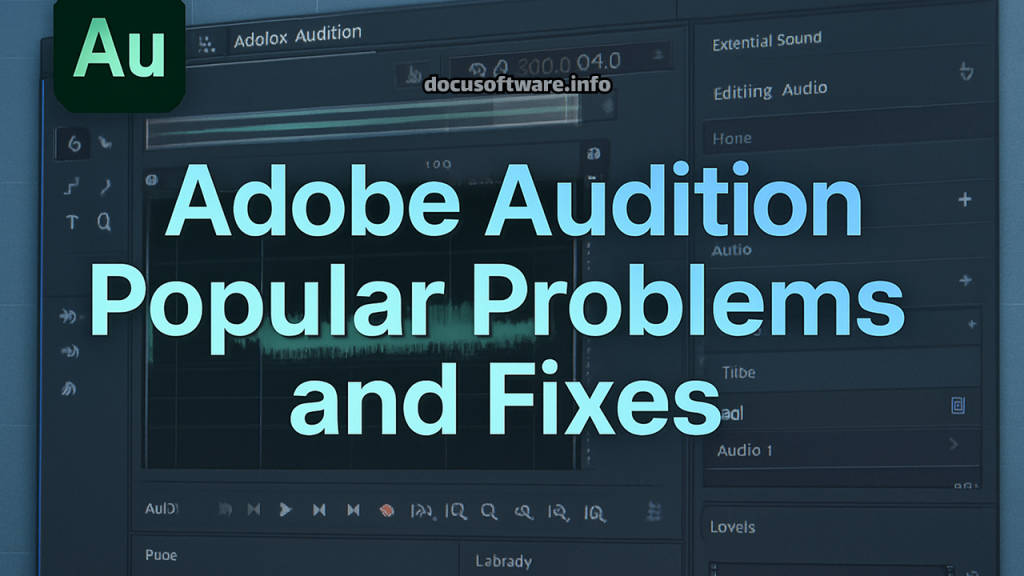 Adobe Audition Popular Problems and Fixes