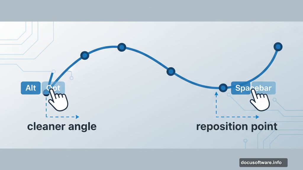 Pen Tool shortcuts with Alt and Spacebar transform path drawing