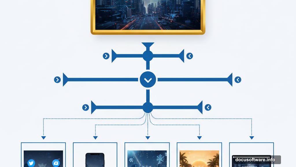 One hero campaign generates multiple variations maintaining perfect brand consistency