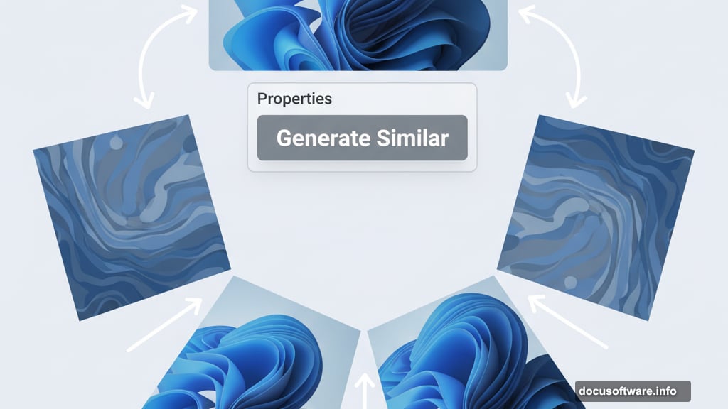 Generate Similar creates variations from favorites without tweaking prompts