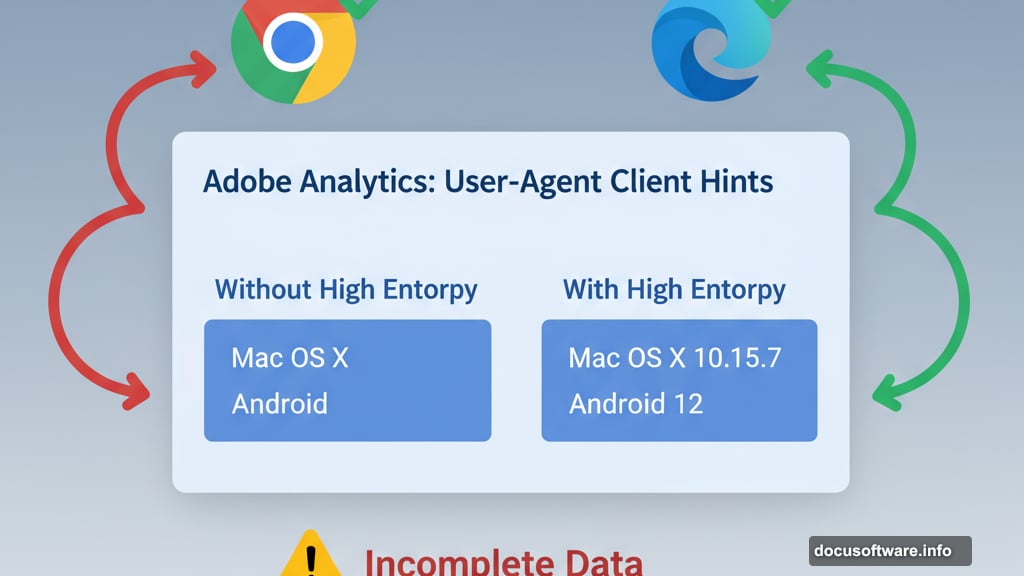 Adobe Analytics Operating System dimension shows incomplete data without client hints
