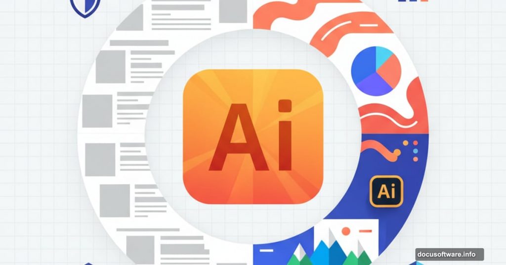 Adobe Illustrator transforming plain blog content into vibrant visual graphics