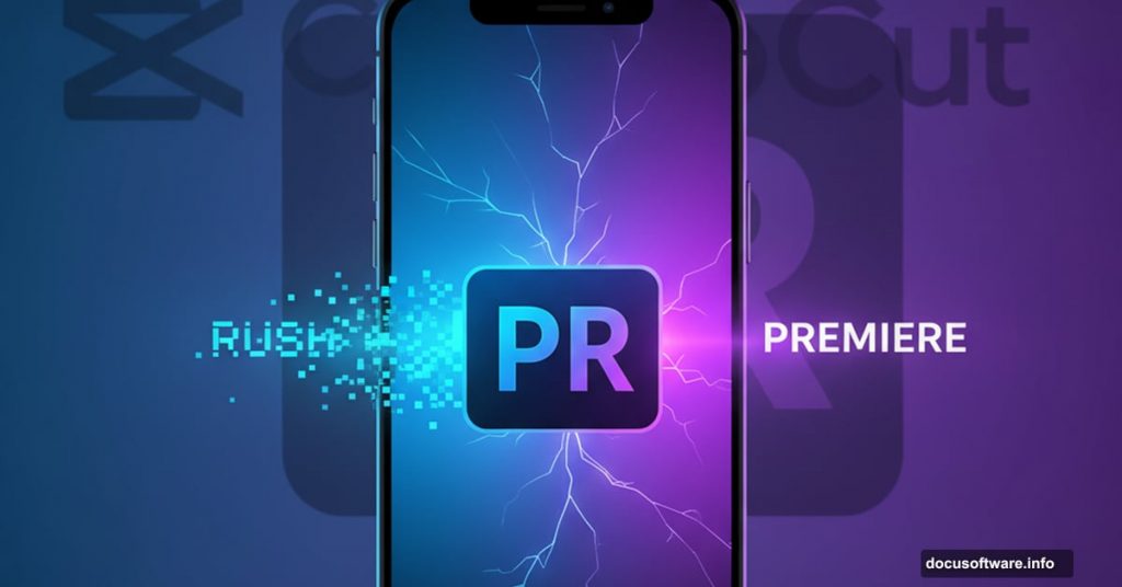 Adobe Premiere Rush app transitioning to new mobile Premiere app on smartphone