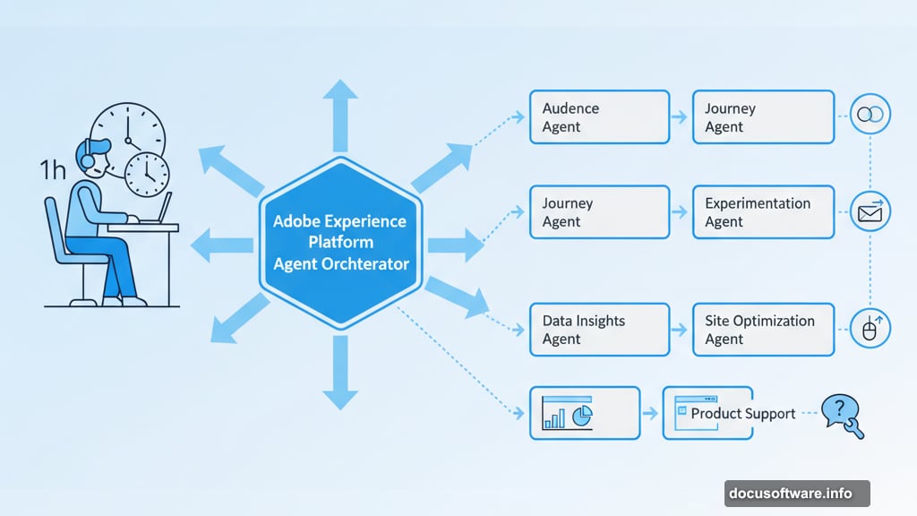Adobe Experience Platform Agent Orchestrator coordinates six specialized marketing agents