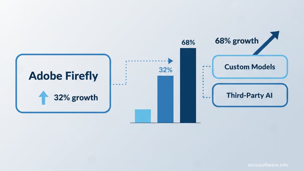 Third-party AI models growing faster than Adobe Firefly itself