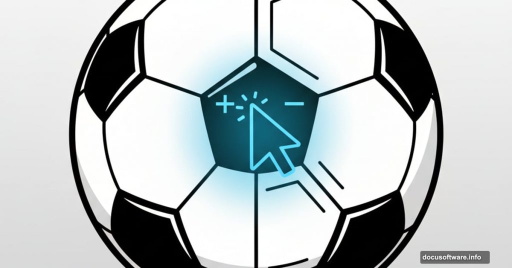 Football split showing curved and hexagonal designs with Illustrator tools