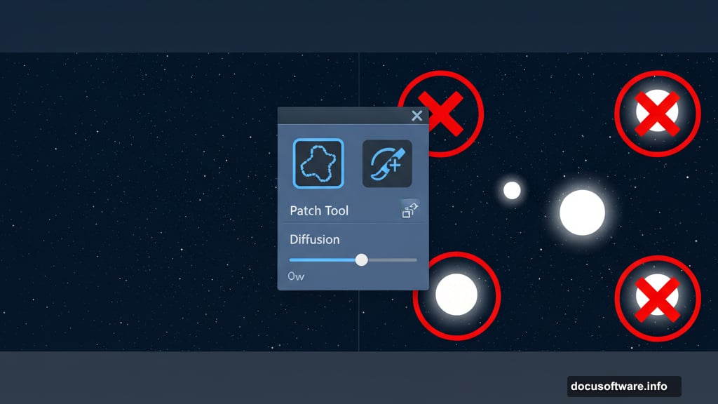 Remove bright spots like planets and satellites before creating trails