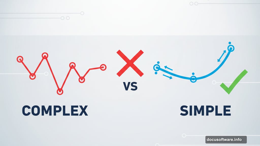 Use fewer anchor points at inflection points for smooth curves