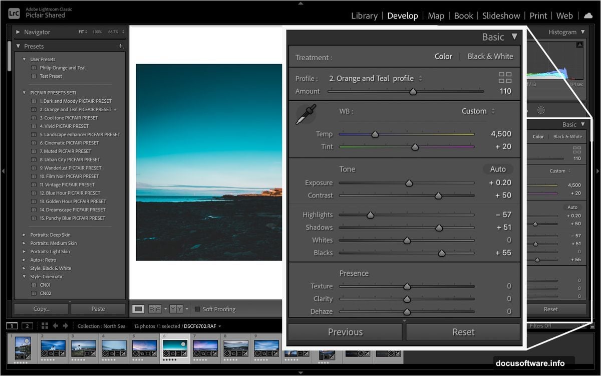 Create presets from your own edits in Lightroom Develop module