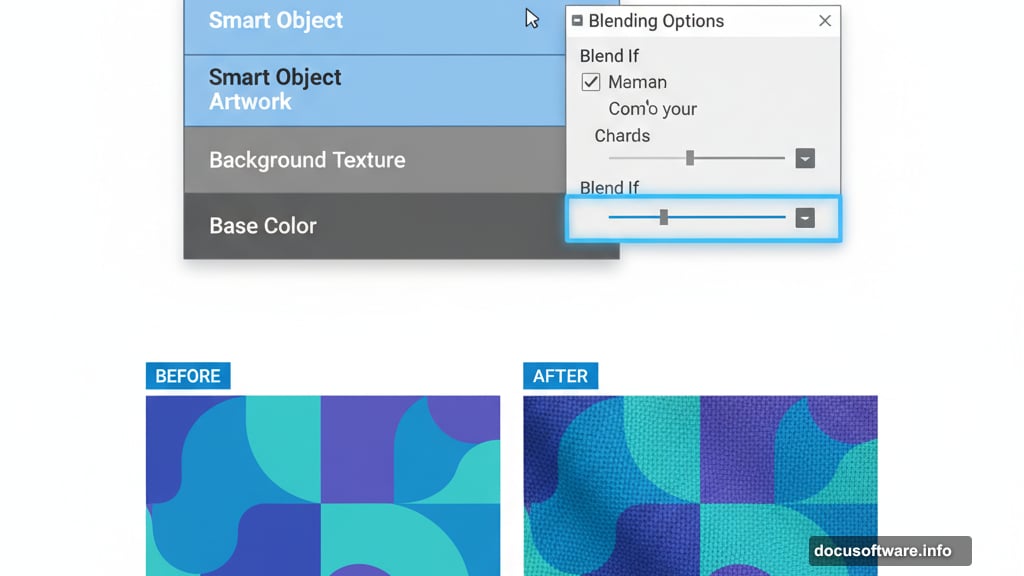 Blend If slider creates natural highlights and shadows overlay