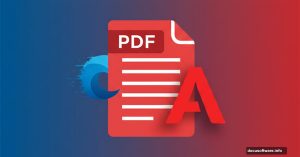 Adobe Acrobat logo replacing Microsoft Edge logo on PDF document icon