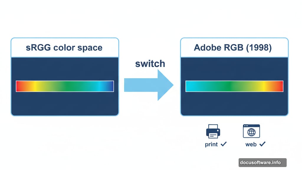 Adobe RGB contains significantly more colors than sRGB color space