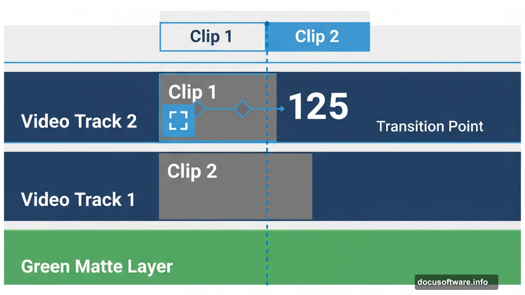 Premiere Pro timeline setup with crop effect and masking
