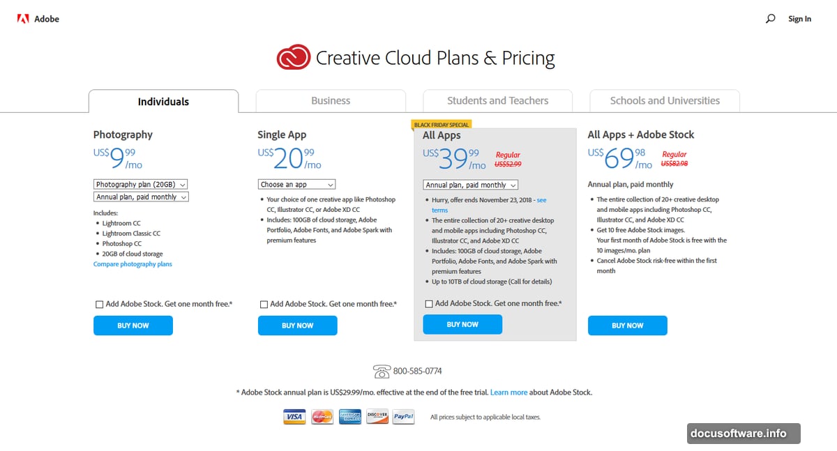 Black Friday drops Adobe Creative Cloud to $39.99 monthly pricing