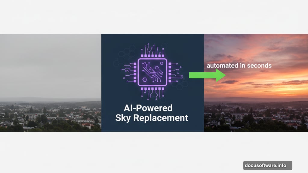 AI sky replacement transforms photos automatically without manual work