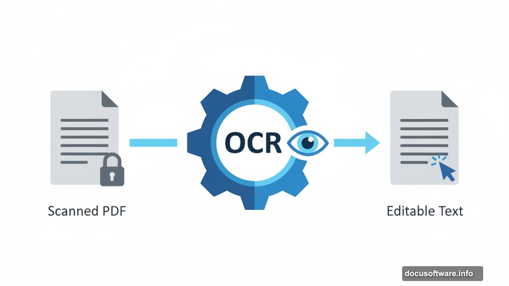 OCR converts scanned images into editable searchable text documents