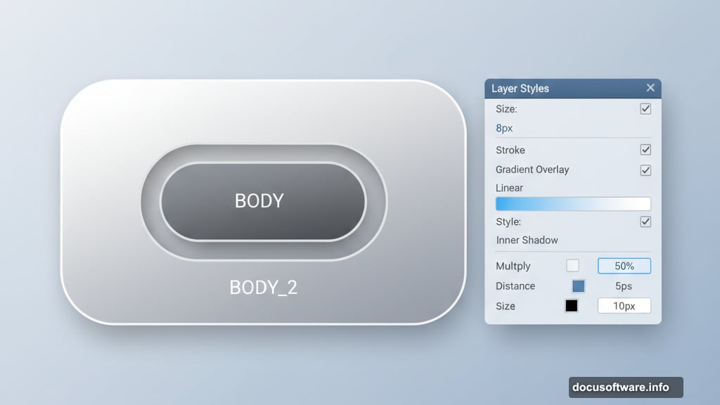 Building vintage TV body using Rounded Rectangle Tool and layer styles