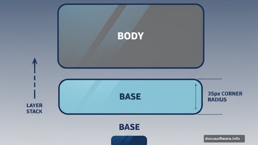 Creating television base structure and feet underneath main TV body