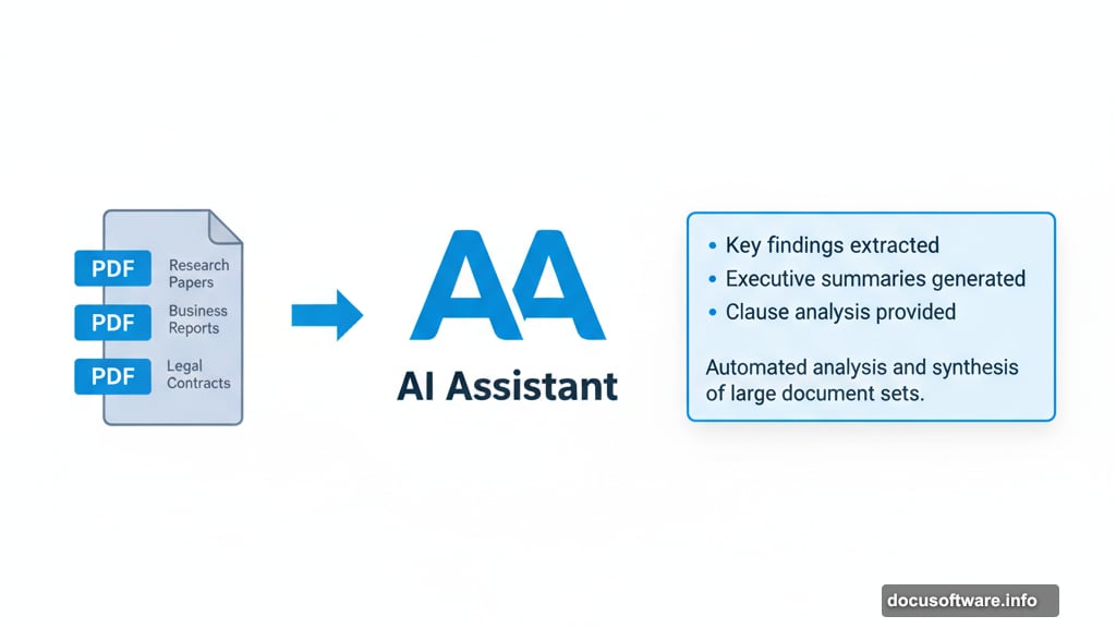 AI Assistant reads documents and produces clear summaries in seconds