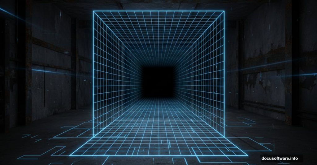 3D perspective grid room with Photoshop transform tools overlay