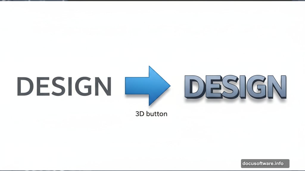 Convert flat text to 3D objects using Photoshop CS6 Extended