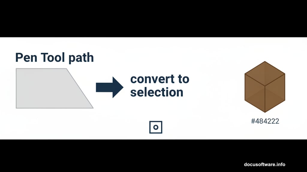 Building cube structure using Pen Tool and layer masks
