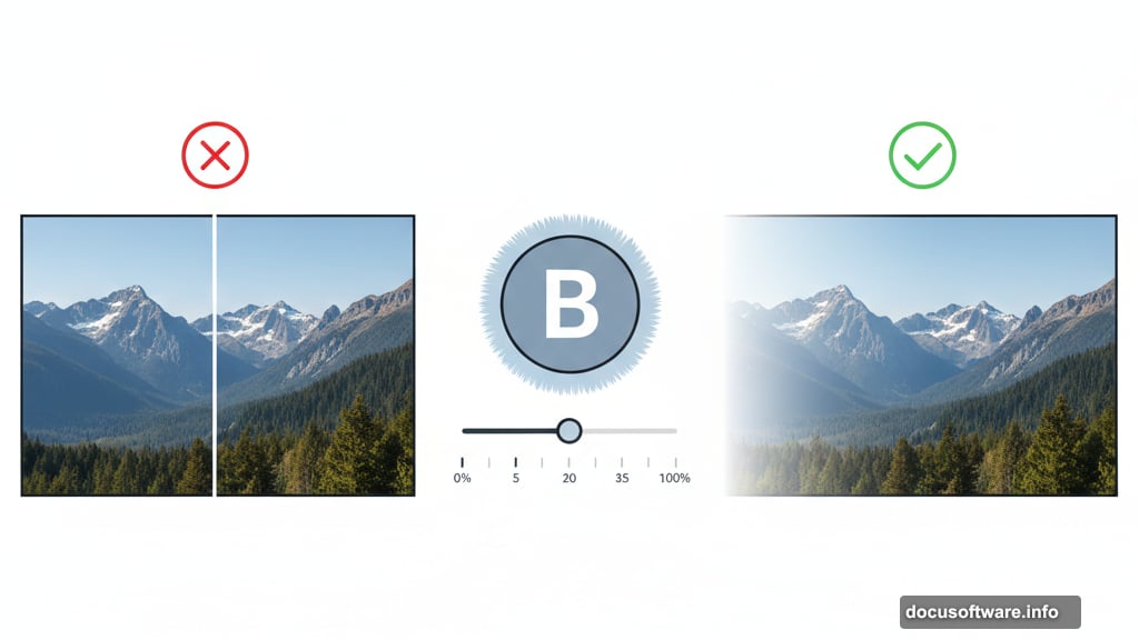 Blend foreground elements seamlessly using soft brush low opacity feathering