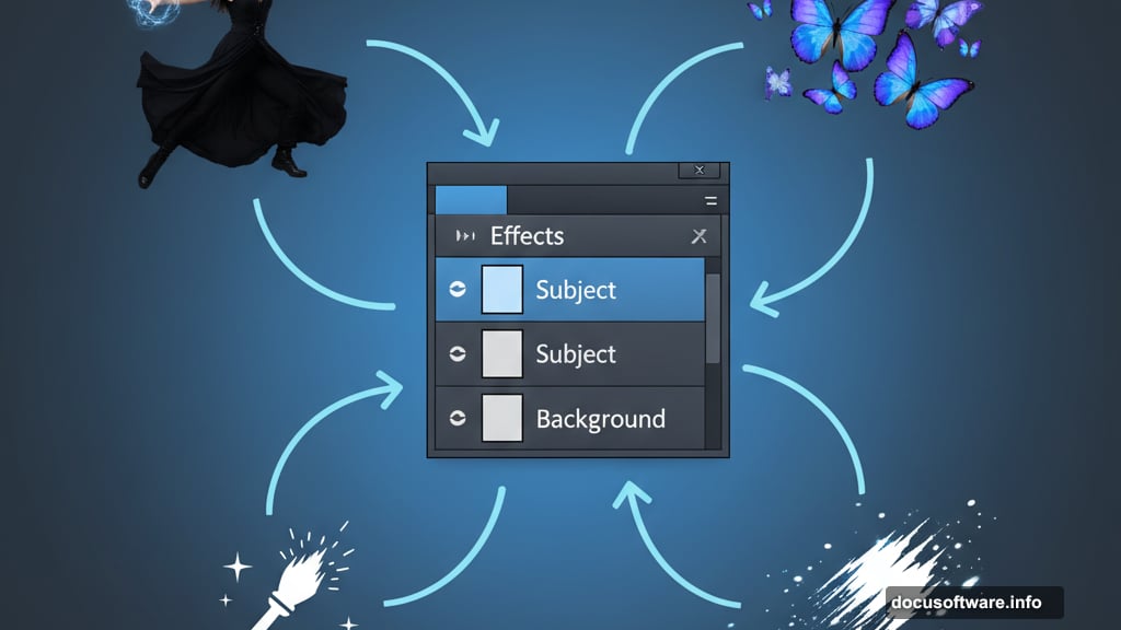 Blending multiple stock images seamlessly with custom brushes in Photoshop