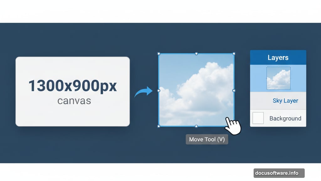 Set up canvas and drag sky image as lighting reference