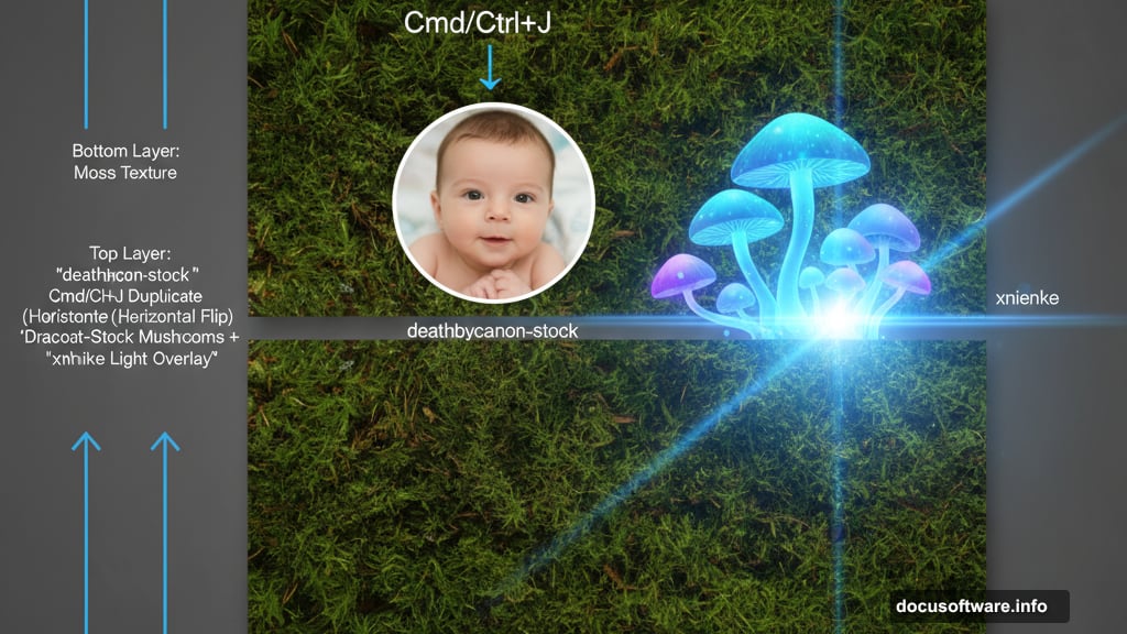 Layer stacking technique transforms ordinary photo into Queen of Fungi composite