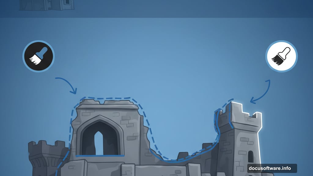 Construct pirate house base from medieval ruins with weathering effects