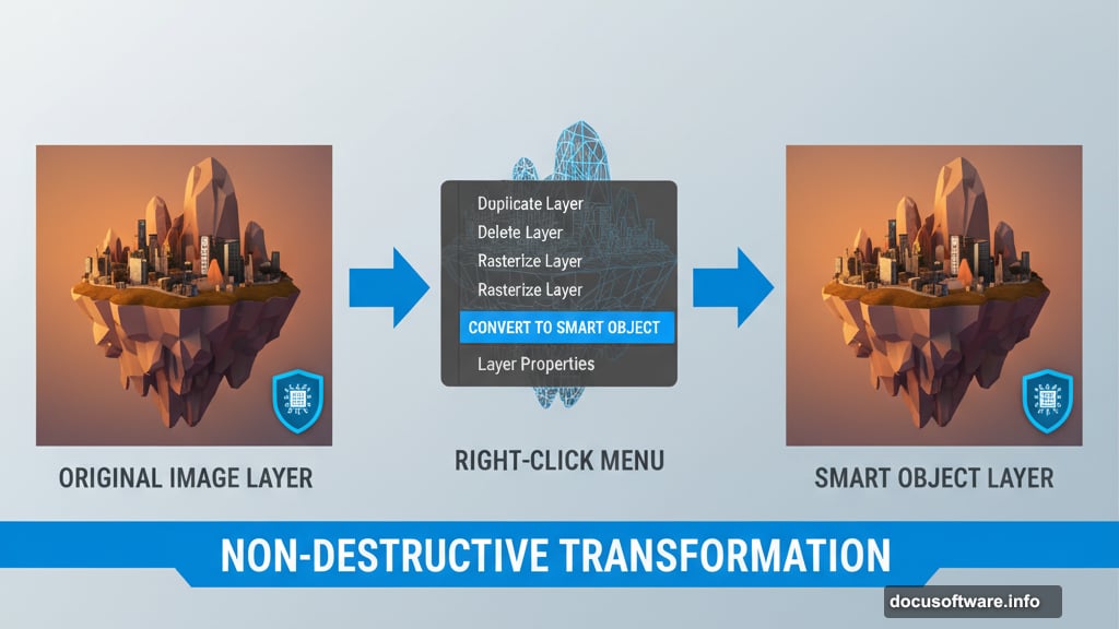 Convert layers to smart objects to preserve original pixel data