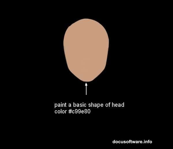 Define facial features with eye sockets nose structure and mouth placement