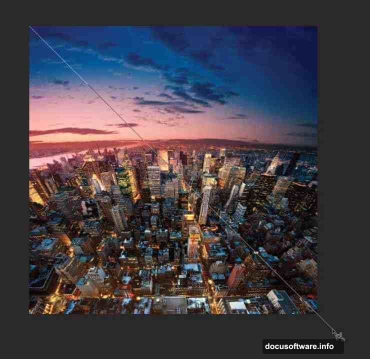 Buildings fold upward at impossible angles defying gravity like in Inception