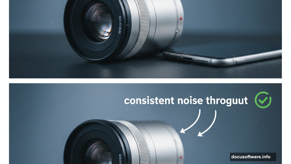 Keep noise patterns consistent across your high ISO image