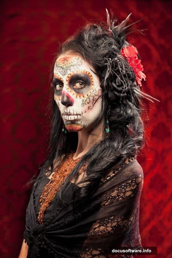 Multiply blend mode darkens shadows dramatically and adds facial dimension