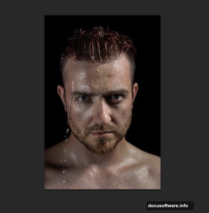 Analyze portrait lighting note where shadows fall and highlights appear