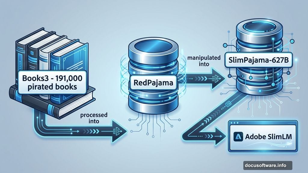 Books3 fed into RedPajama which got manipulated into SlimPajama