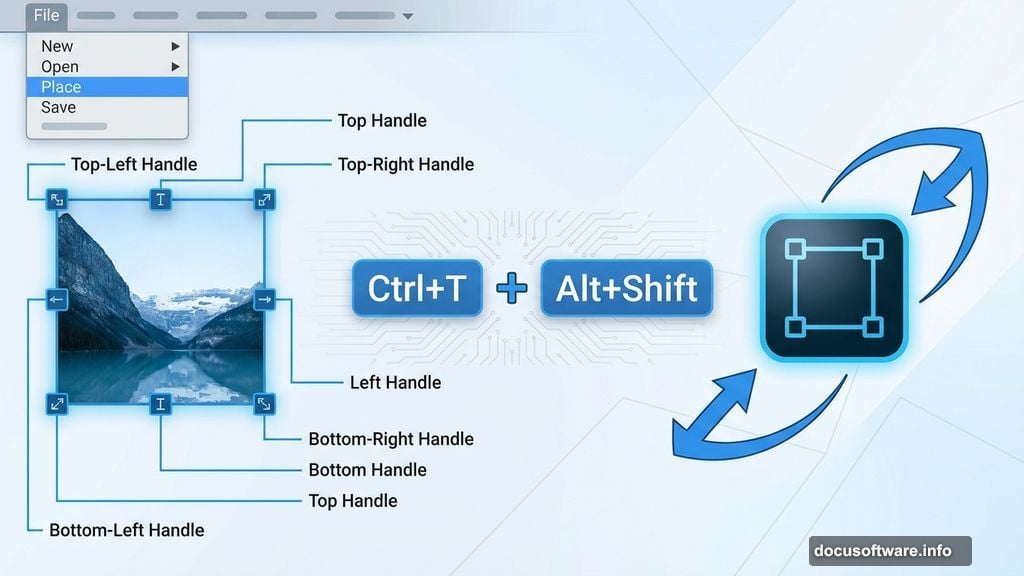 Transform tool positions background image using Alt Shift keyboard shortcuts