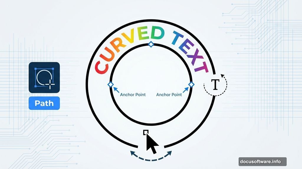 Type directly onto vector path using Photoshop path tools